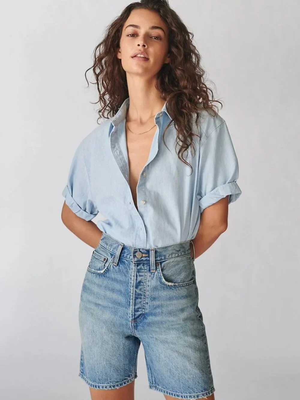 Denim Forum Joni Loose Long Short -